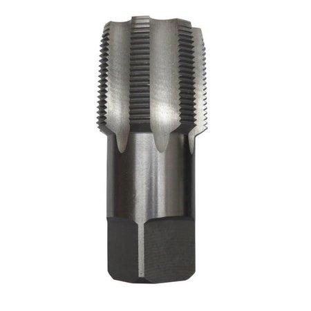 QUALTECH Pipe Tap, Series DWT, Imperial, 21112 Size, NPT Thread Standard, 7 Flutes, Right Hand Cutting Di DWT64013